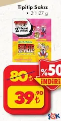 TİPİTİP SAKIZ 2'Lİ 27 G fiyat ve kampanya bilgisi